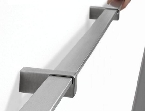 RVS muurleuning plat 40x10 mm