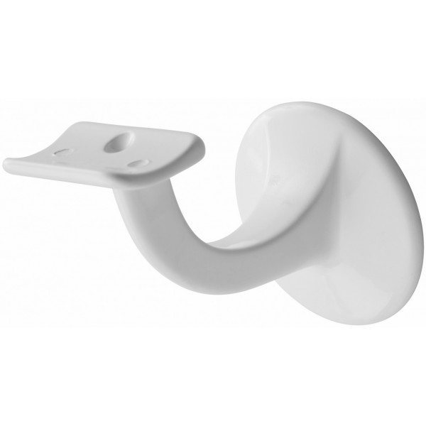 Muurleuninghouder wit aluminium