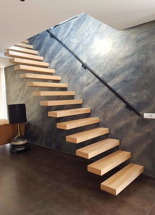 Rechte zwevende trappen - minimalistisch design en efficiënt ruimtegebruik