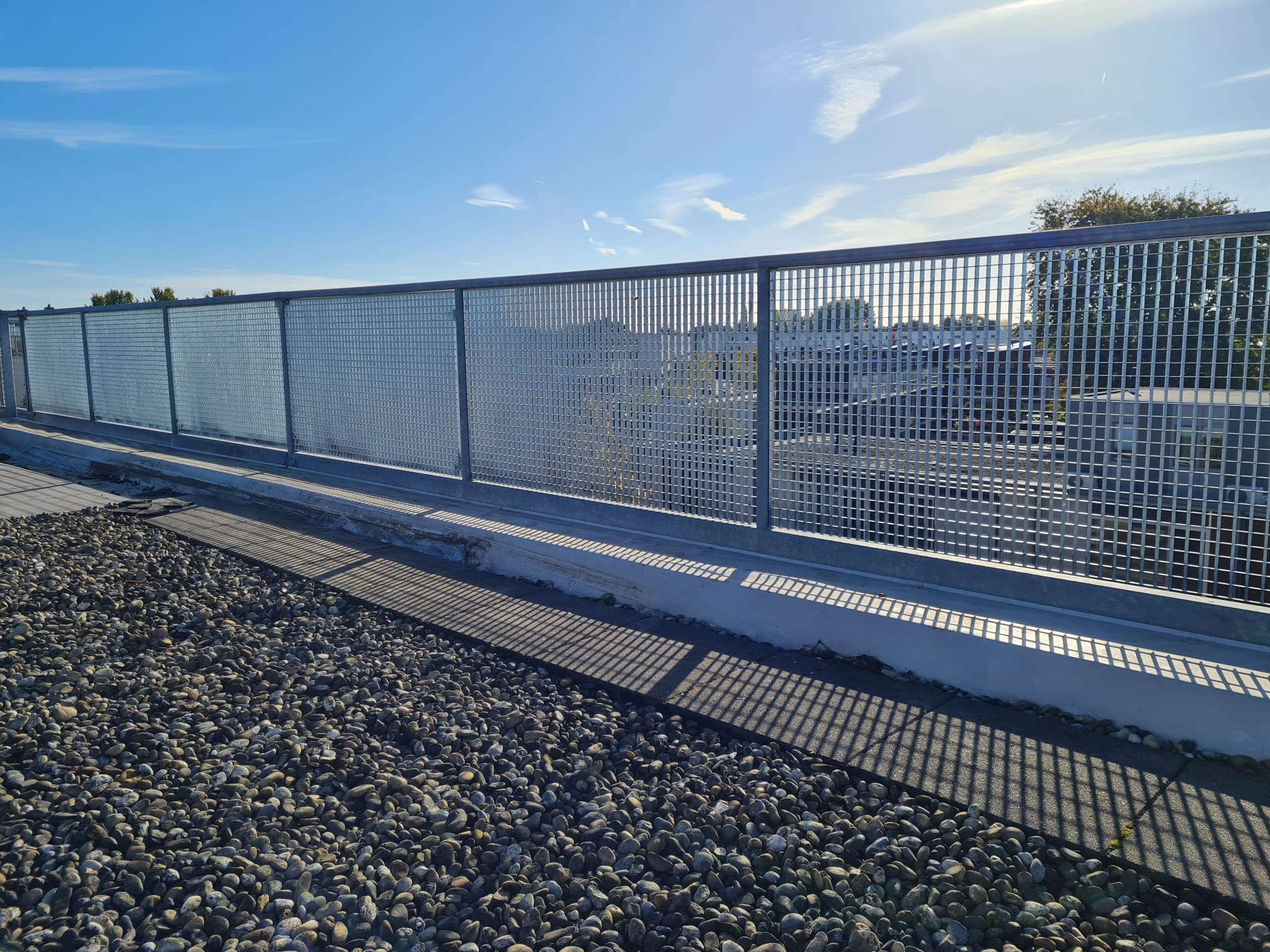 Balkonhekken met gaaspanelen