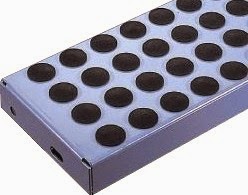 Stalentreden met rubberdoppen