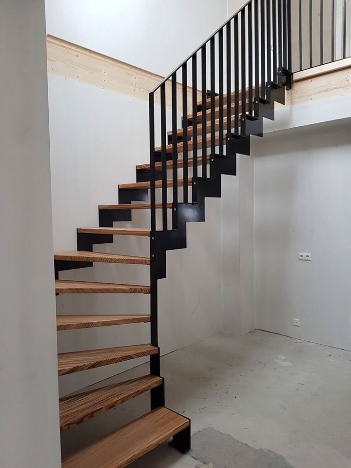 Trapleuning voor kwartslagtrap