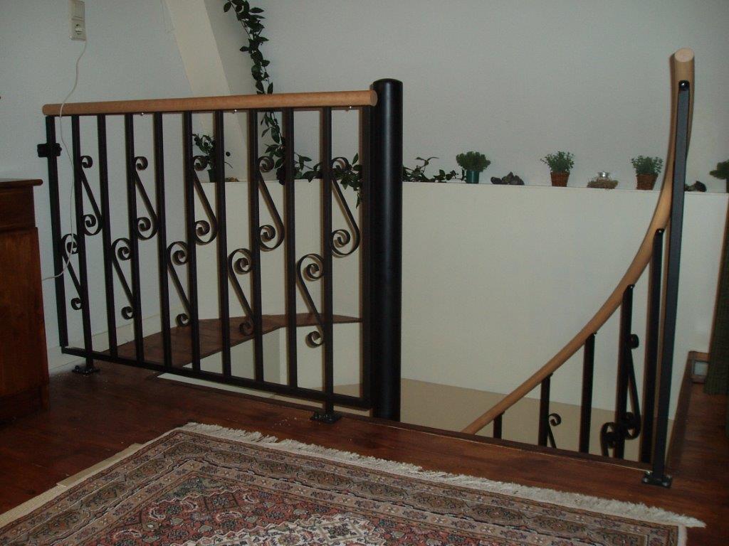 Balustrade met krullen